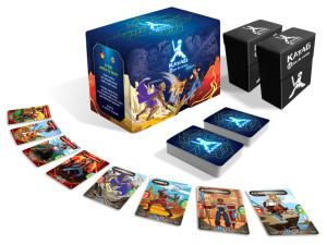 Contenue de la boite de jeu de cartes Katag