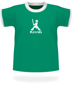 T-Shirt Katag vert logo blanc